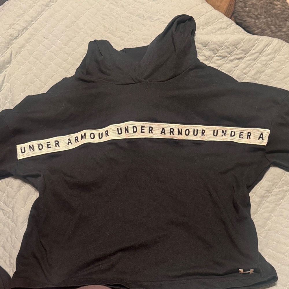 Under Armour Black Pullover with Logo Band